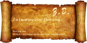 Zelmanovics Dorina névjegykártya
